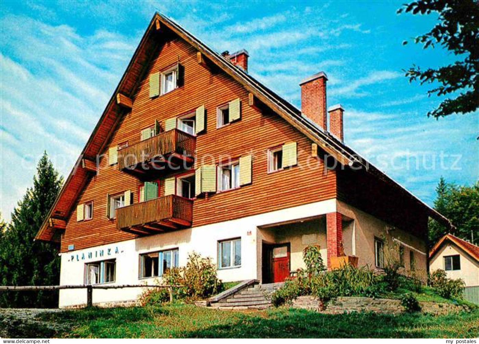 Slowenien Villa Planinka Pohorje Raster Huette im Bachergebirge