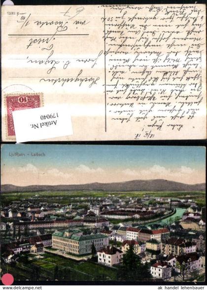 179040,Slowenien Ljubljana Laibach Teilansicht