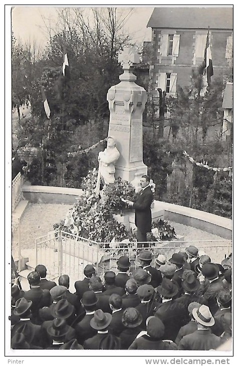 SMARVES - Inauguration du Monument aux Morts - CARTE PHOTO