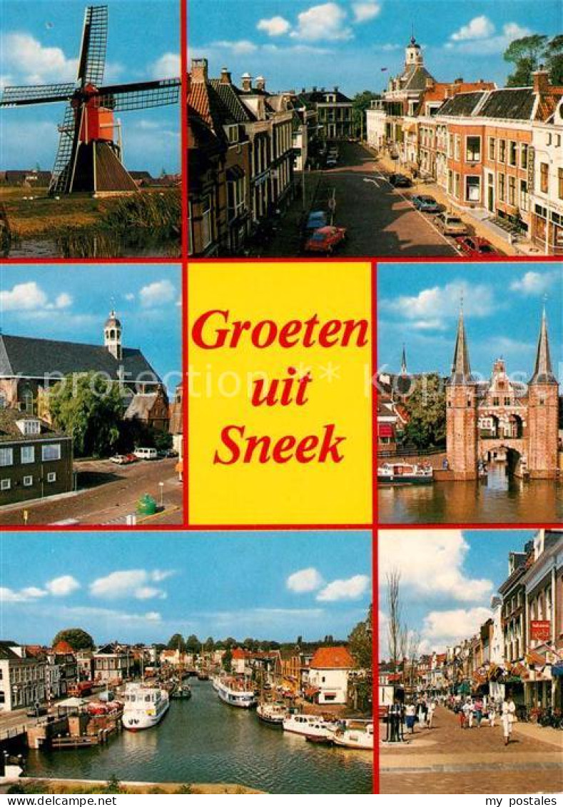 Sneek Windmuehle Hafen