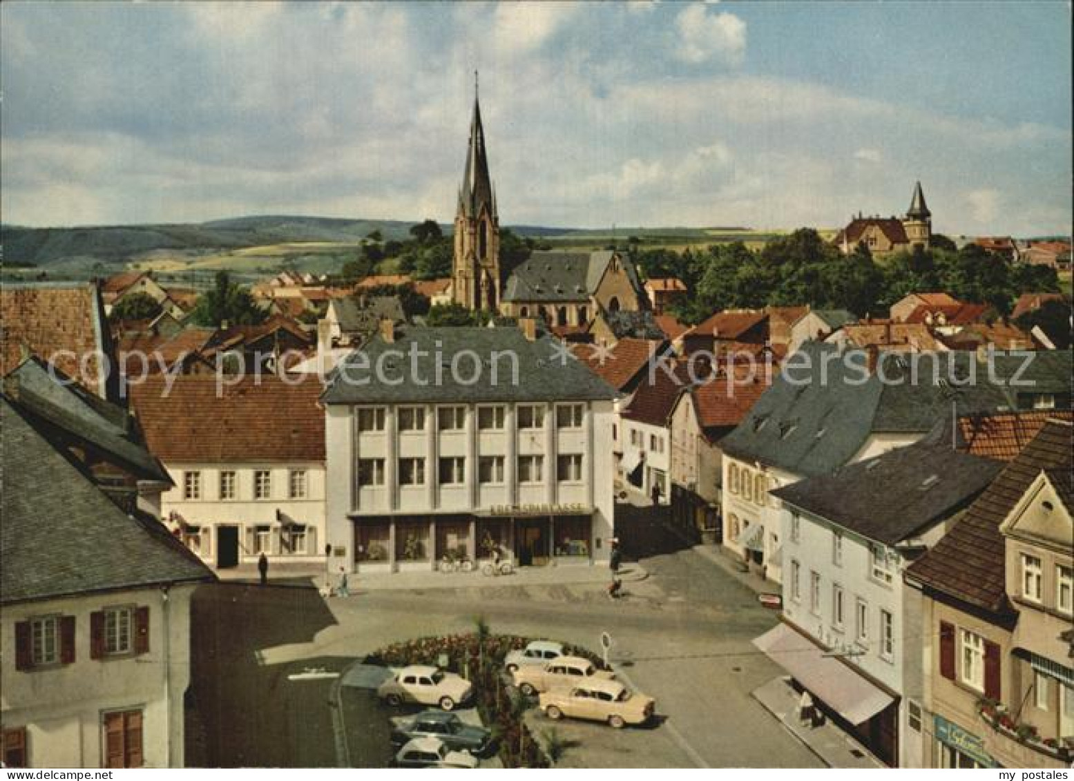 Sobernheim Bad Felkekurort Marktplatz und Haus Huettenberg