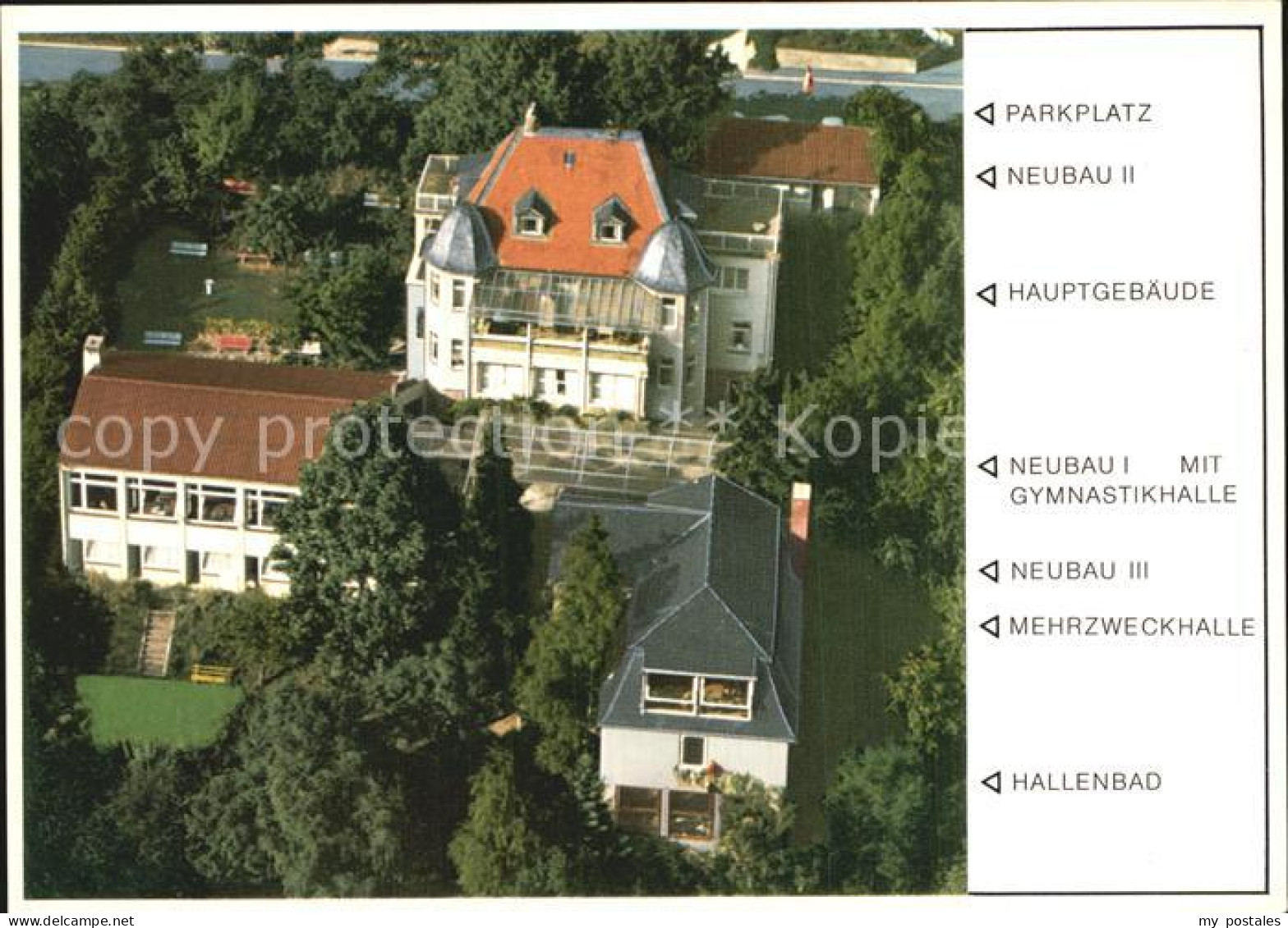 Sobernheim Bad Fliegeraufnahme Sanatorium Lehnert Schroth
