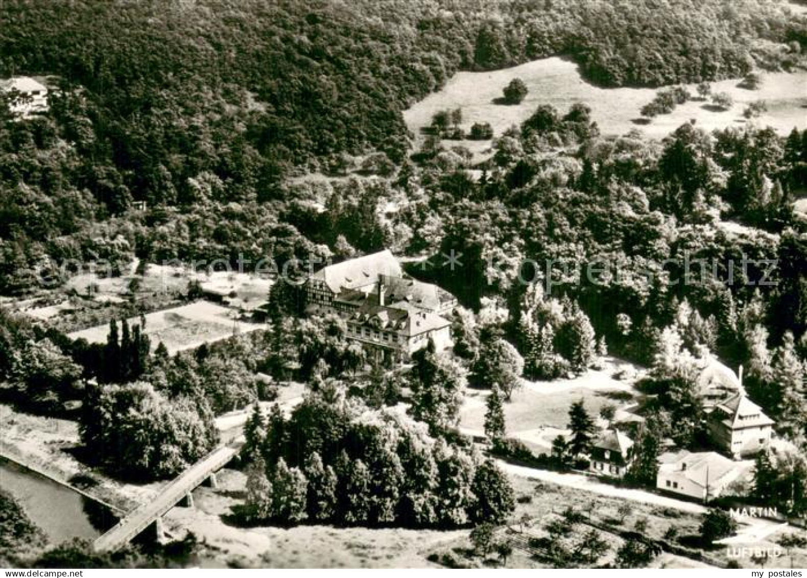Sobernheim Bad Kurhaus Dhonau Fliegeraufnahme