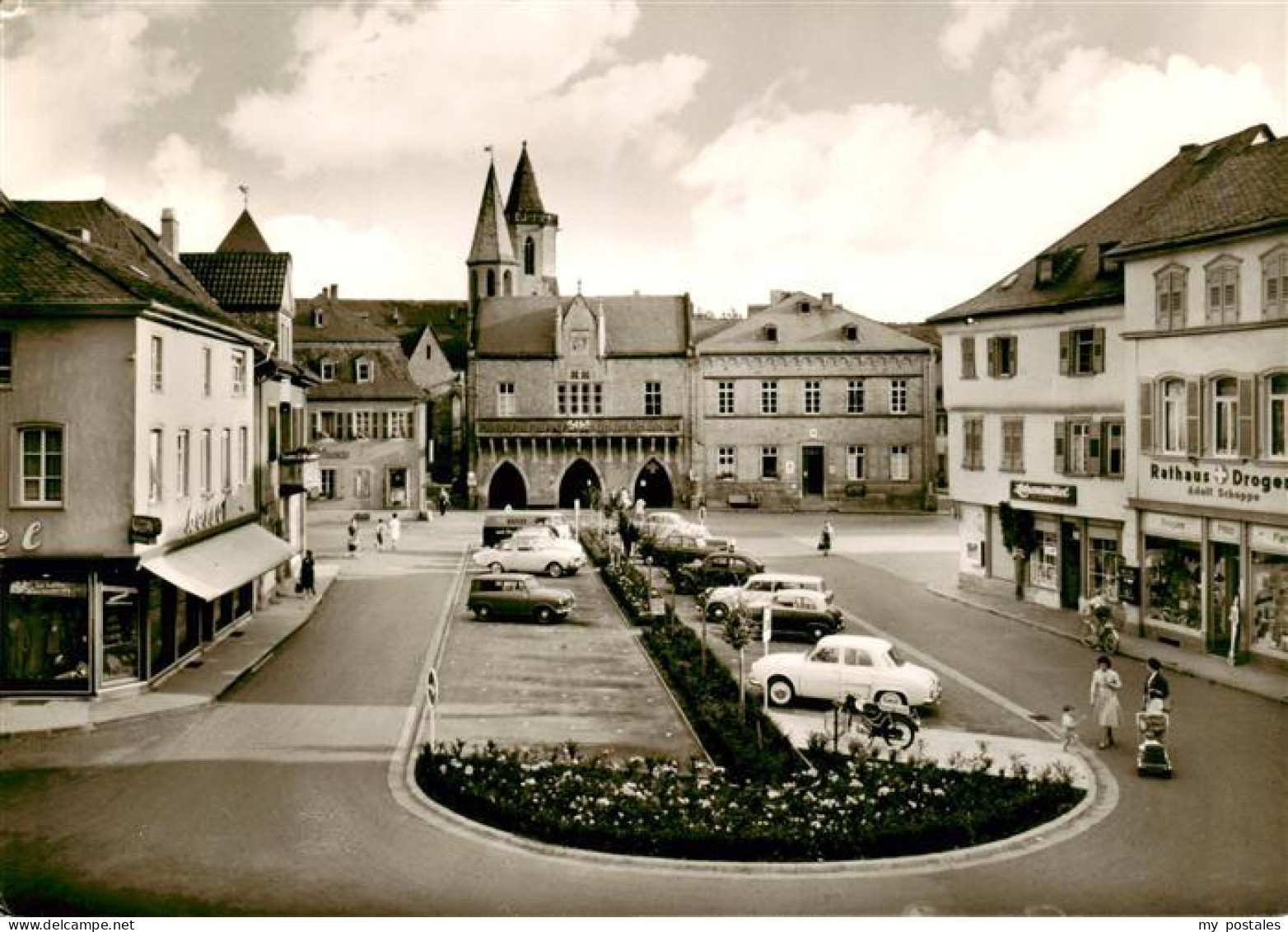 Sobernheim Bad Marktplatz mit Rathaus