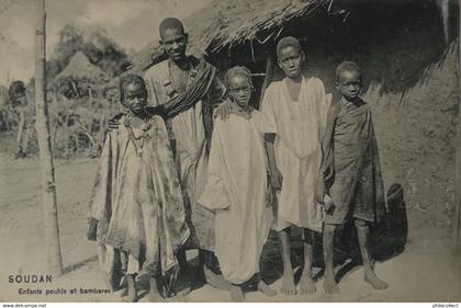 Soudan //Enfants peuhis et bambaras 1906