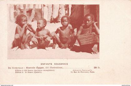 Sudan - Sudanese children - Publ. De Guerville for his book Nouvelle Égypte (New Egypt)