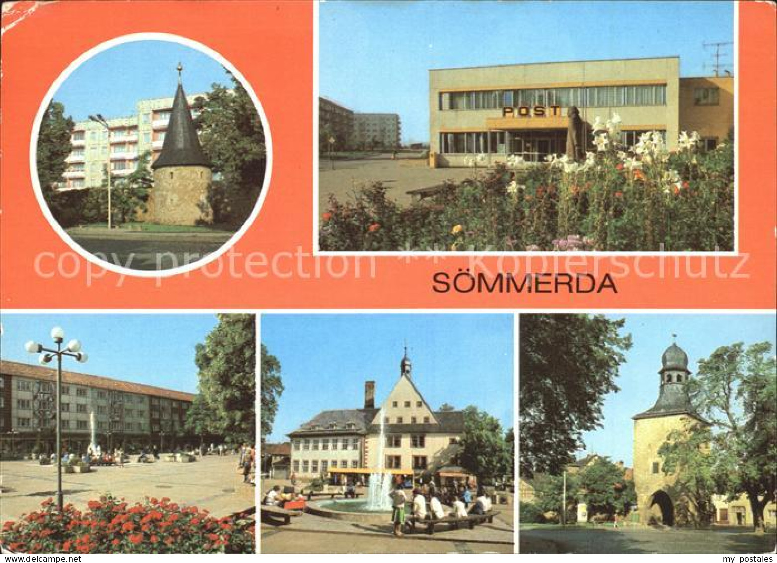 Soemmerda Stadtmauer Post Markt Rathaus Erfurter Tor