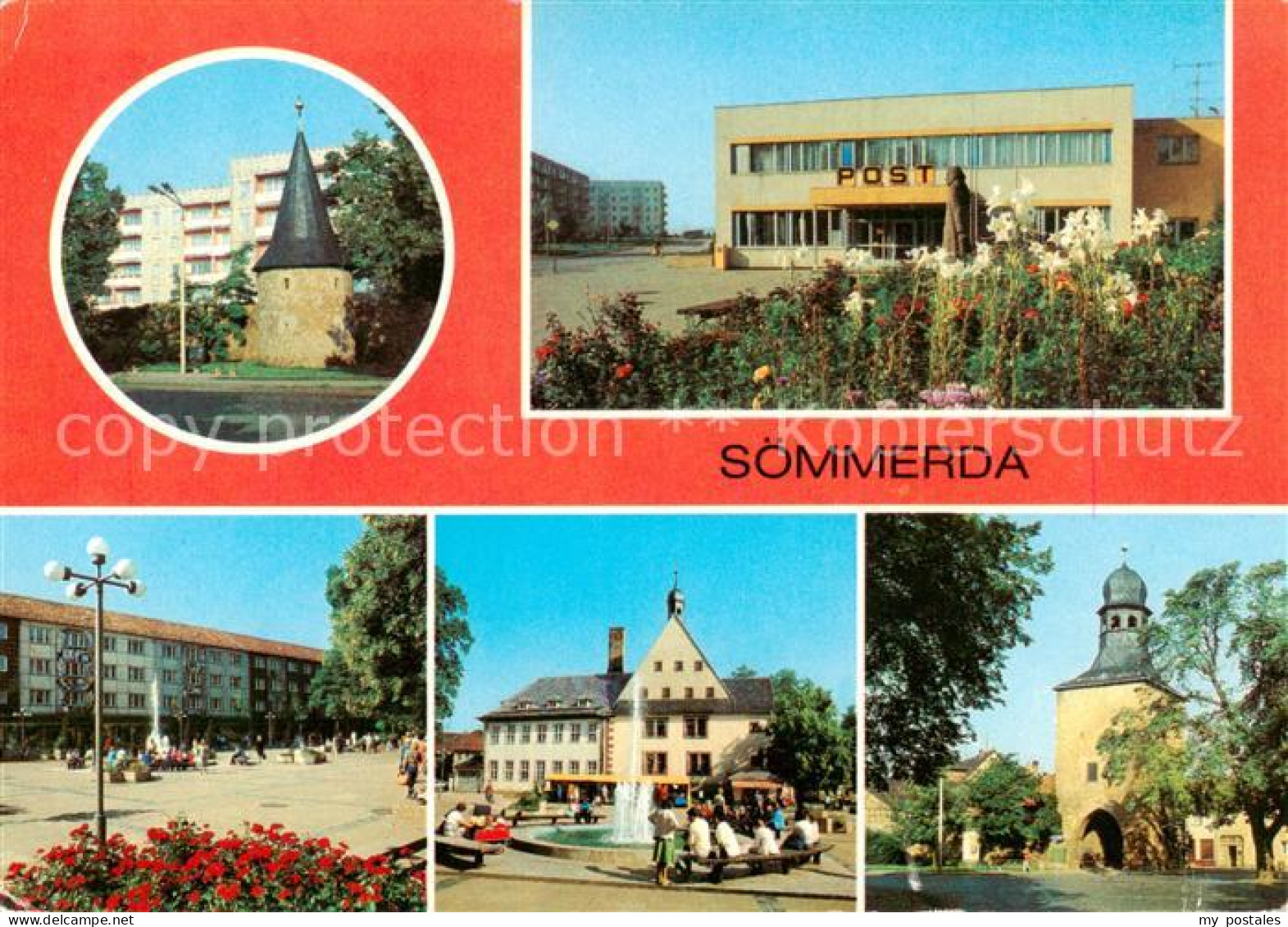 Soemmerda Stadtmauer Post Markt Rathaus Erfurter Tor