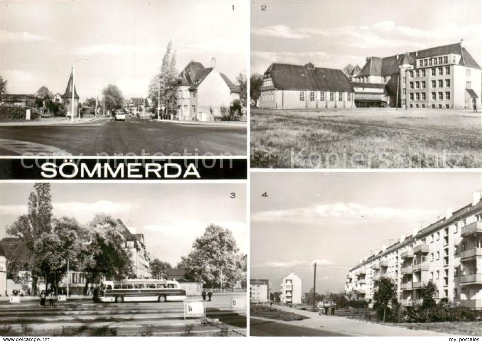 Soemmerda Stadtring Salzmannschule Busbahnhof Strasse der Einheit