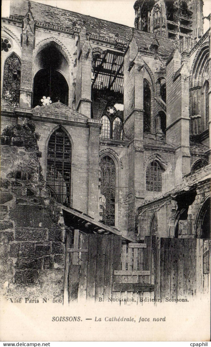 Soissons - La Cathedrale - CPA