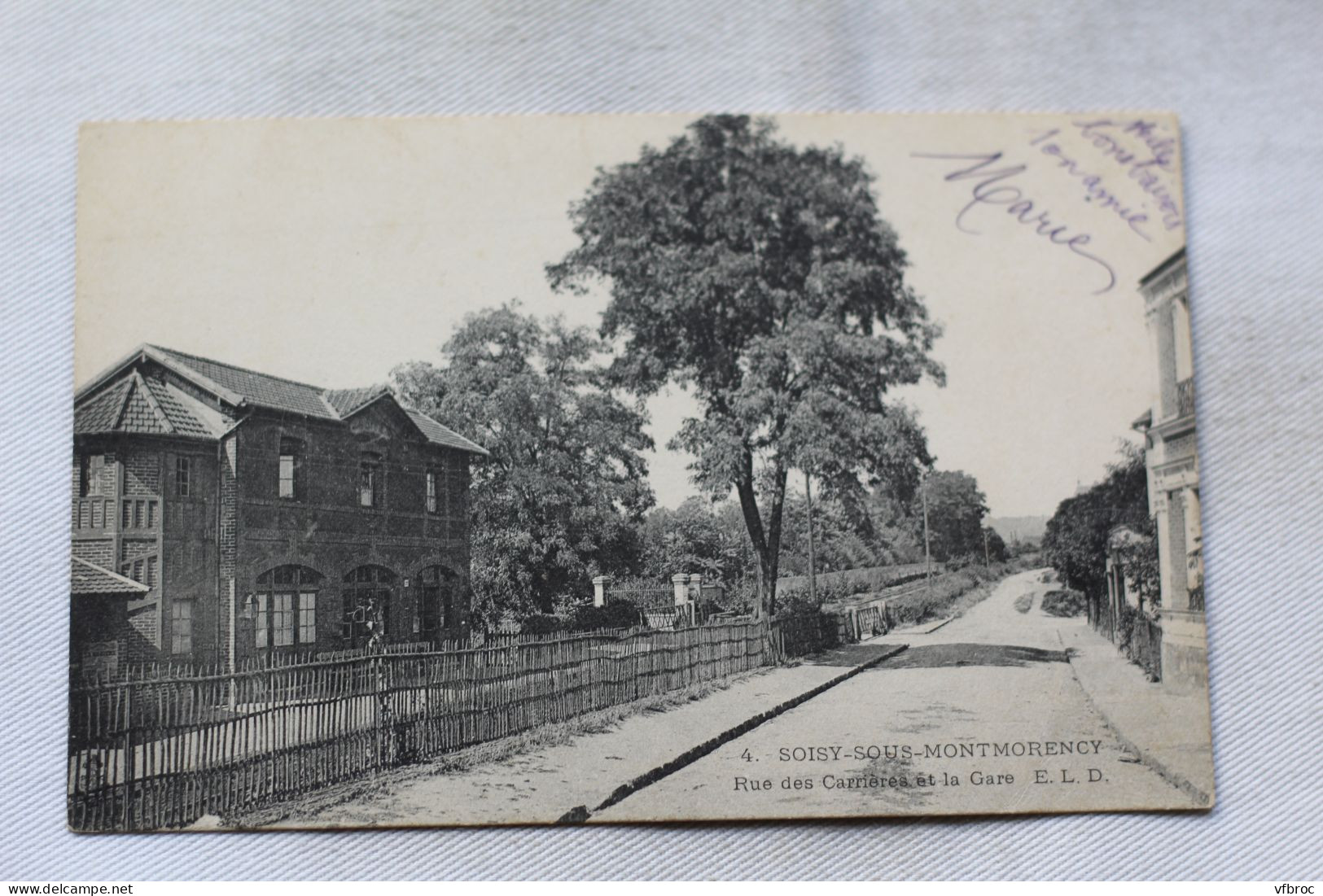 Soisy sous Montmorency, rue des Carrières et la gare, Val d'Oise 95