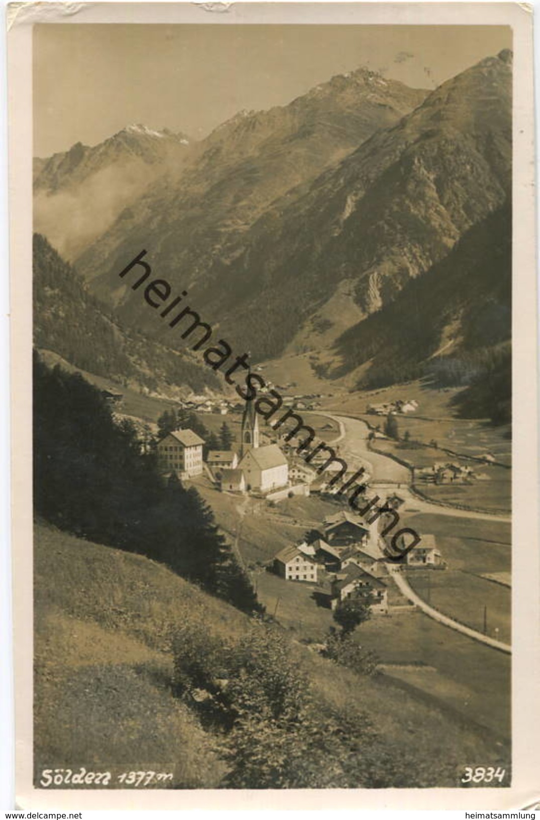Sölden - Foto-AK - Verlag Much Heiss Innsbruck - gel. 1933