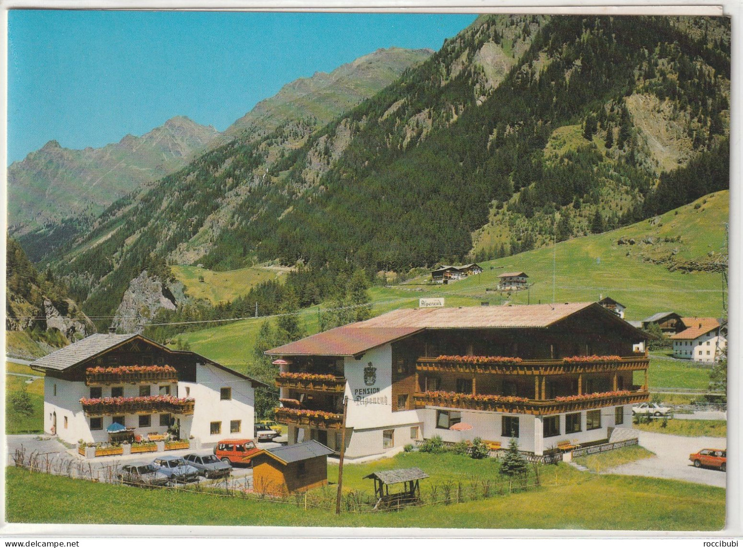 Sölden, Pension Alpenruh, Klappkarte, Tirol, Österreich