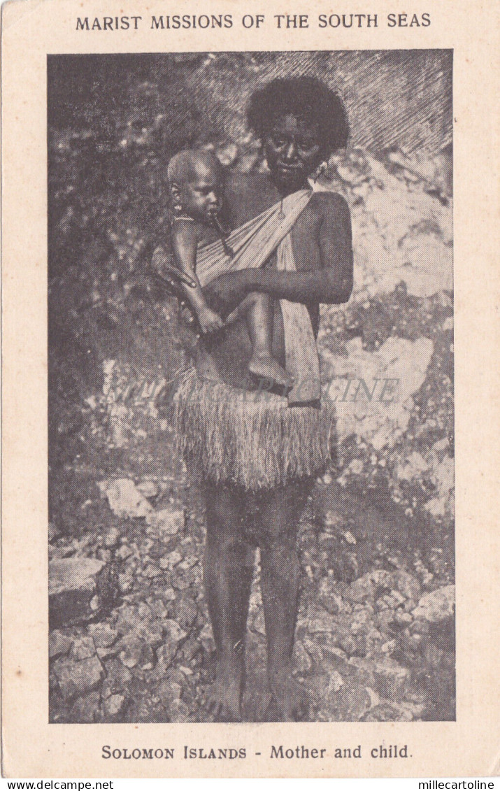 SOLOMON ISLANDS - Mother and Child, Marist Missions of South Seas