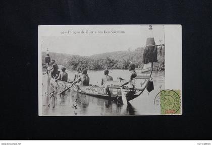 SALOMON - Carte postale - Pirogue de Guerre des Îles Salomon - L 72065