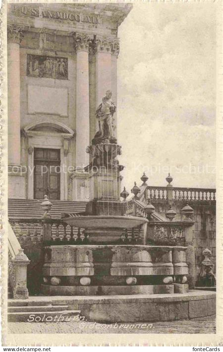 Solothurn Soleure SO Gideonbrunnen