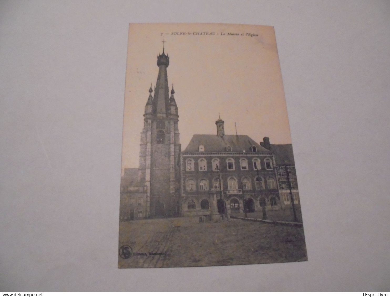 SOLRE LE CHÂTEAU Mairie et Eglise  Carte Postale