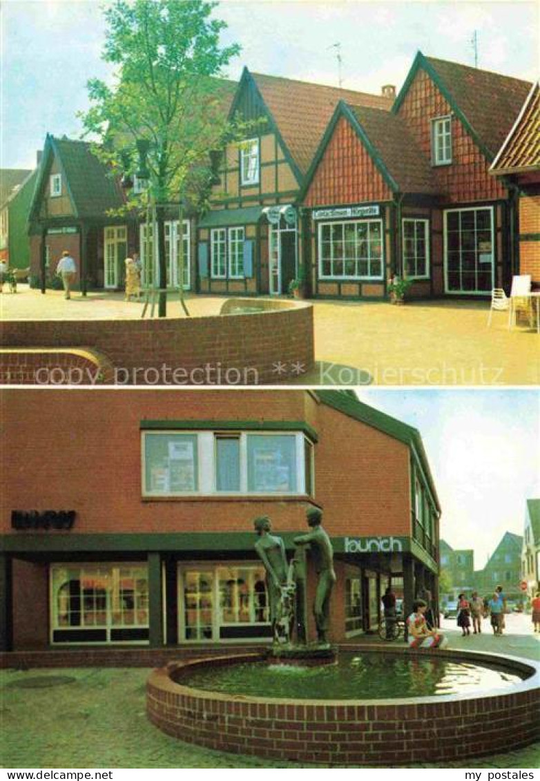 Soltau Soltau-Fallingbostel Niedersachsen Fachwerkhaeuser Hochzeitsbrunnen im Ha