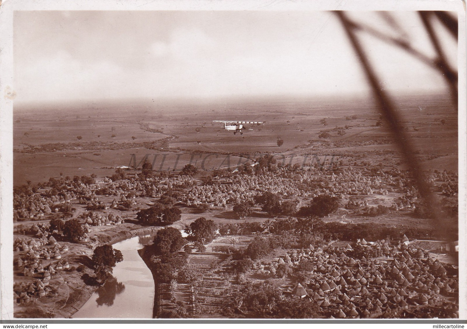 SOMALIA - Afgoi, Federazione Fasci Combattimento, Photo Postcard Aviazione