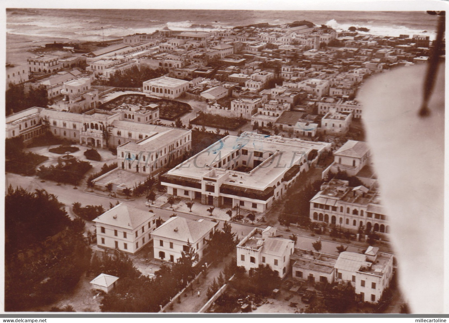 SOMALIA - Albergo, Federazione Fasci Combattimento, Photo Postcard Aviazione