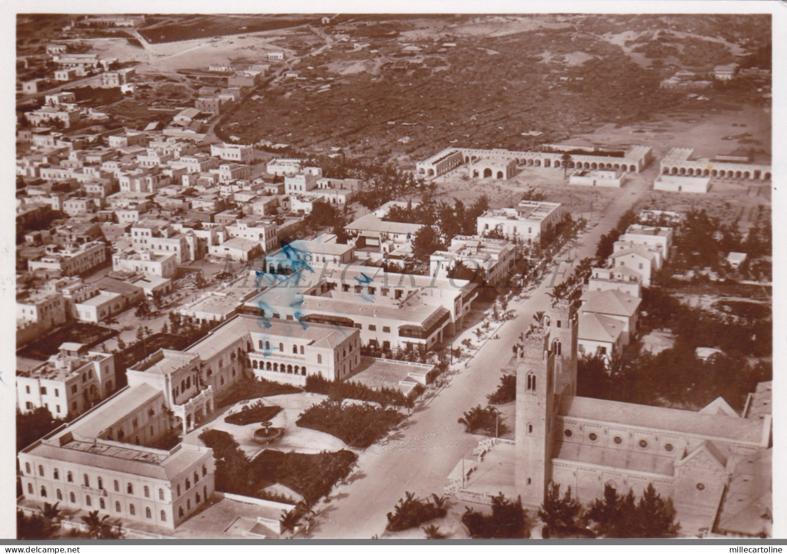 SOMALIA - Viale, Federazione Fasci Combattimento, Photo Postcard  Aviazione