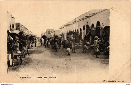 CPA AK Djibouti- Rue de Rome SOMALIA (831374)
