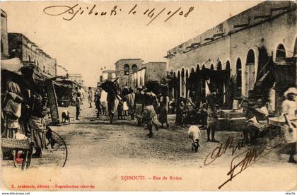 CPA AK Djibouti- Rue de Rome SOMALIA (831382)