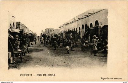 CPA AK Djibouti- Rue de Rome SOMALIA (831383)