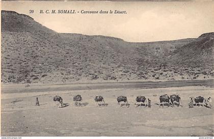 SOMALIA - Cameltrain in the desert - Publ. Roman Catholic Mission 20