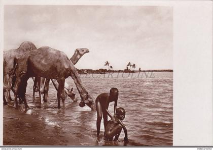 SOMALIA - Prime abluzioni, Parodi Mogadiscio Photo Postcard