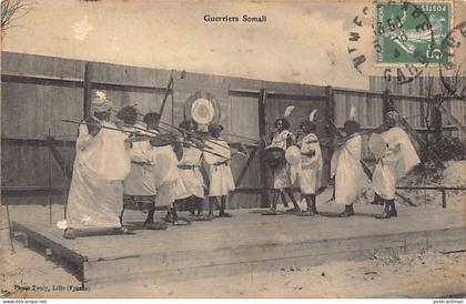 Somalia - Somali warriors - Ethnographic Exhibition in France - Publ. Touly
