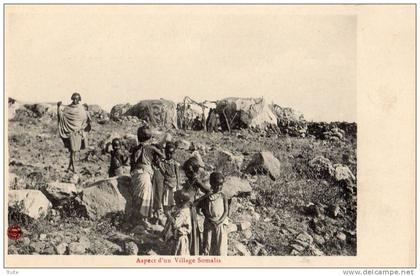 SOMALIE ASPECT D UN VILLAGE SOMALIS
