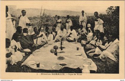 CPA AK Mission Somalie - Repas de Noces SOMALIA (1084529)