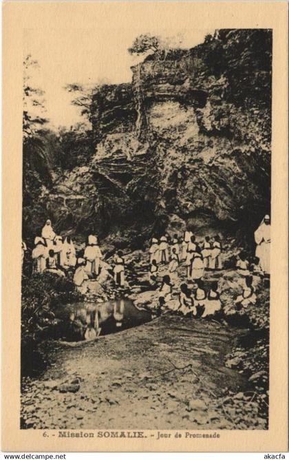 CPA Mission Somalie - Jour de Promenade SOMALIA (1084571)