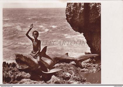 SOMALIA - Pescecane, Parodi Mogadiscio Photo Postcard