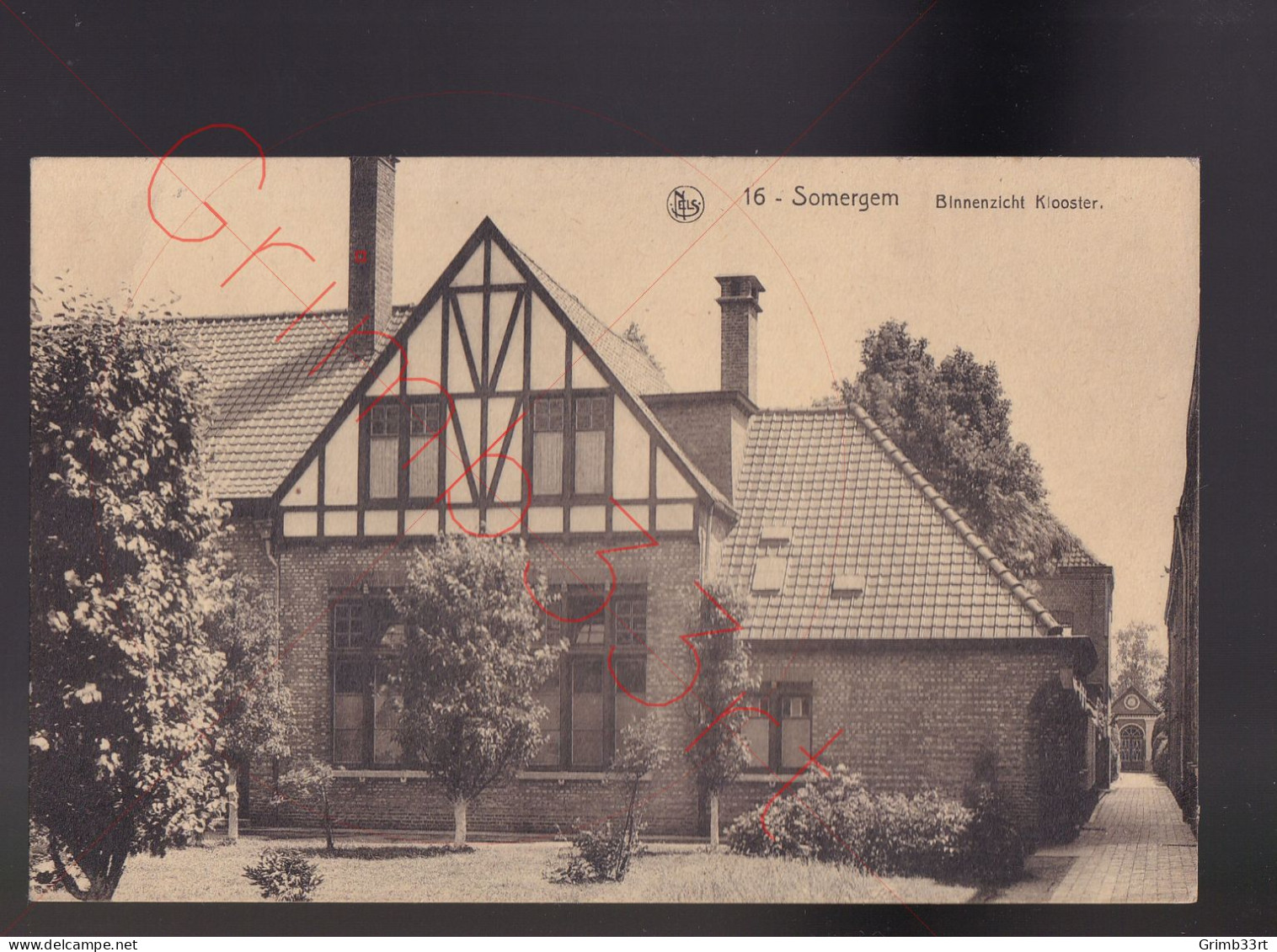 Somergem - Binnenzicht Klooster - postkaart