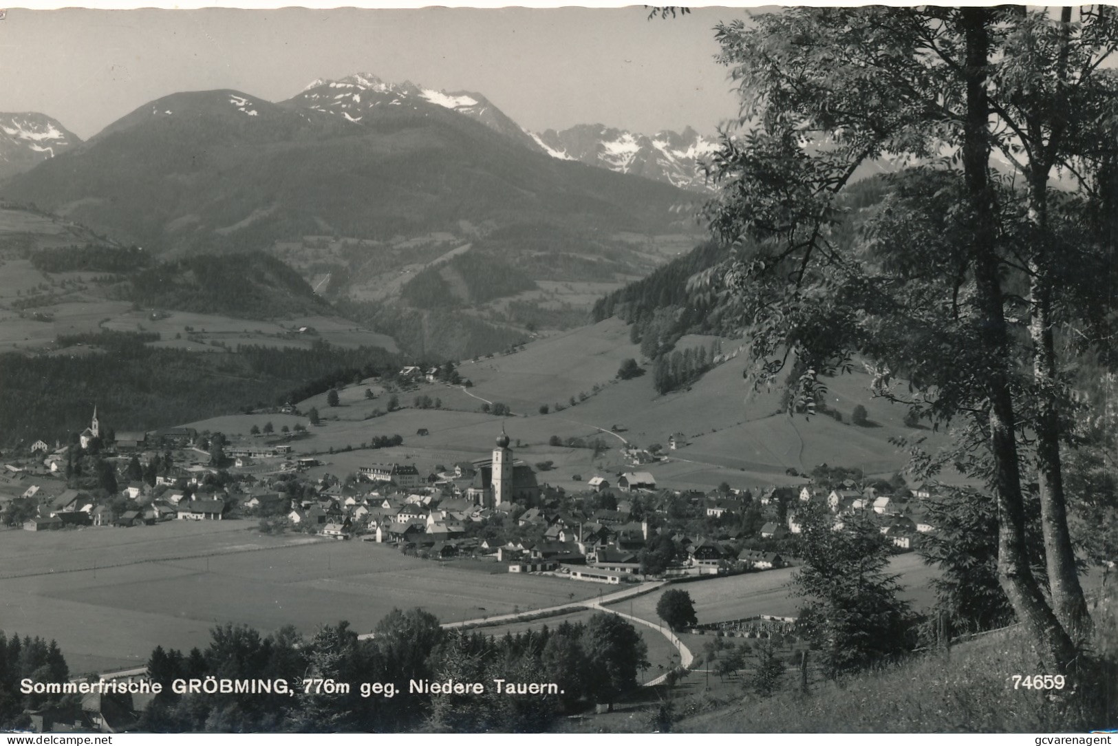 SOMMERFRISCHE GRÖBMING   NIEDERE TAUERN    PHOTOKARTE      2 SCANS