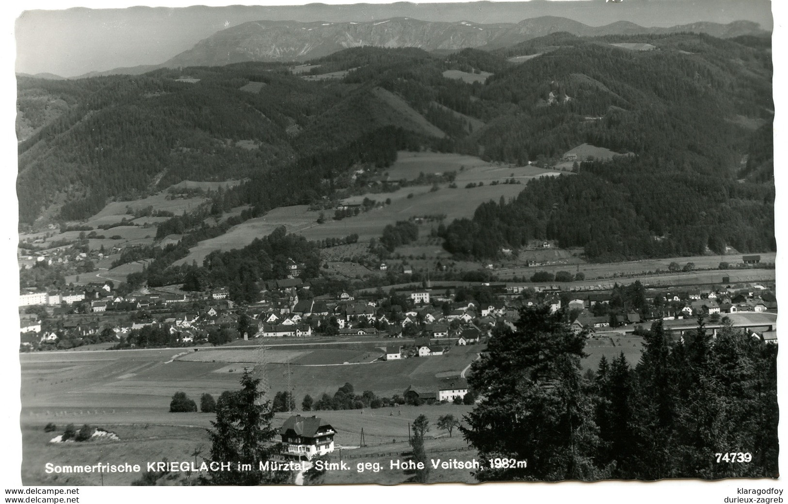 Sommerfrische Krieglach im Mürztal old unused photopostcard b170620