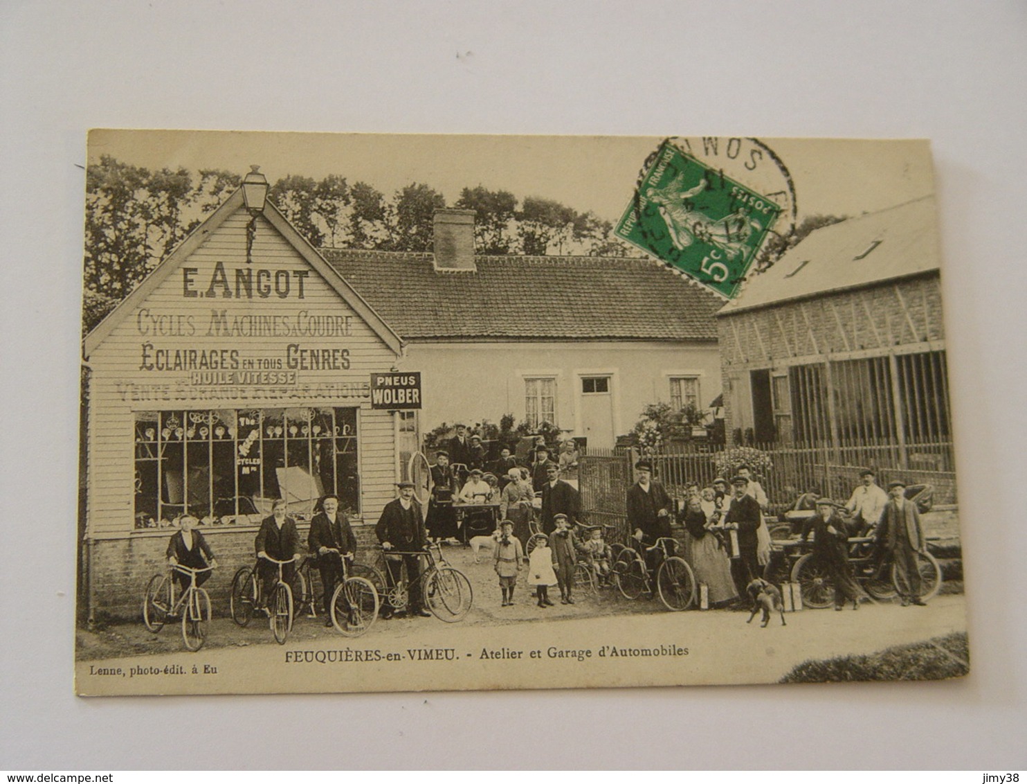 SOMMES-FEUQUIERES EN VIMEU-ATELIER ET GARAGE D'AUTOMOBILES ED LENNE-ANIMEE SELECTION