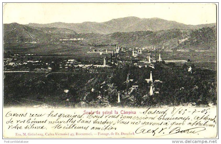 Sonde de petrol la Campina - & oil, industry