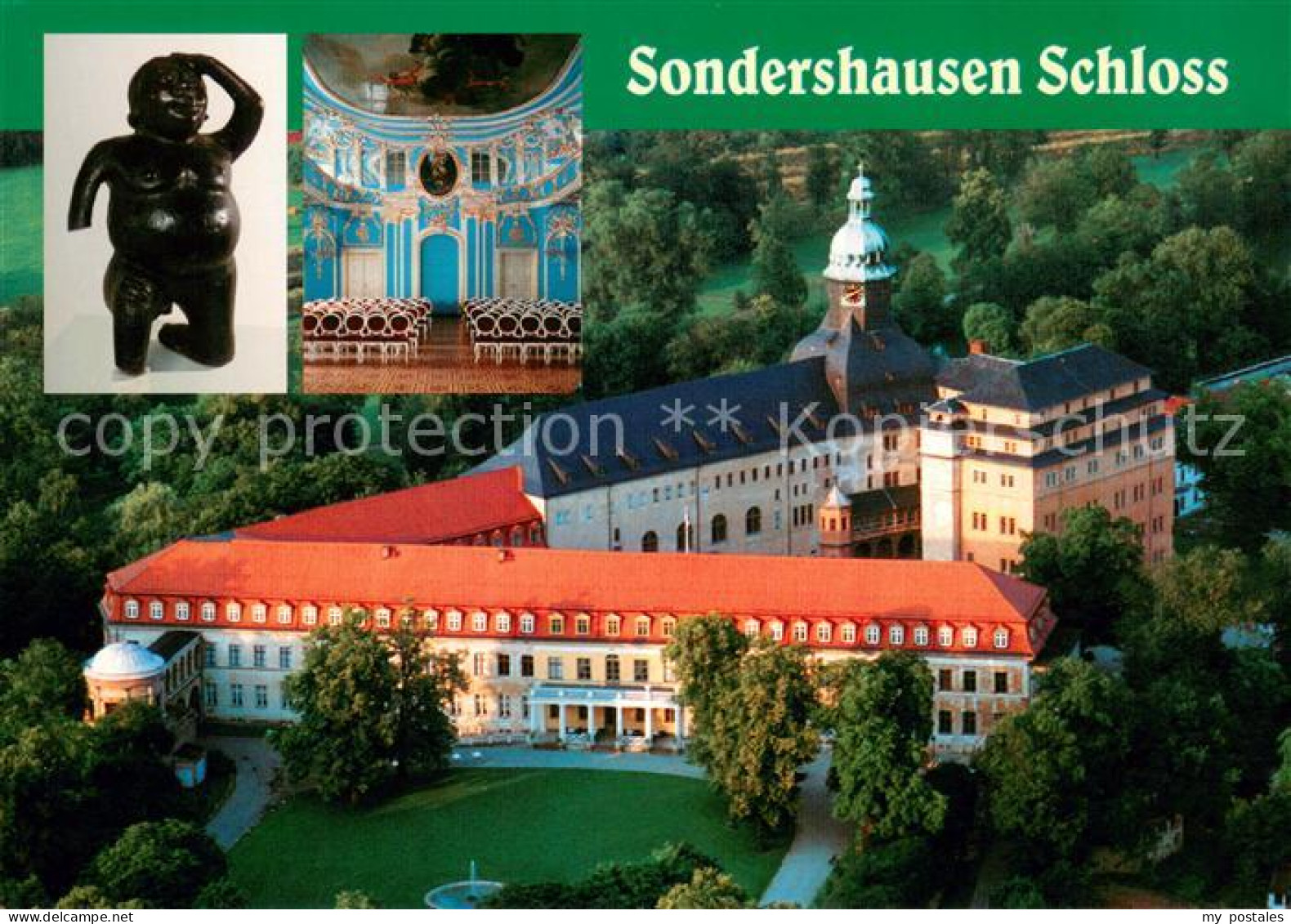 Sondershausen Thueringen Schloss Fliegeraufnahme