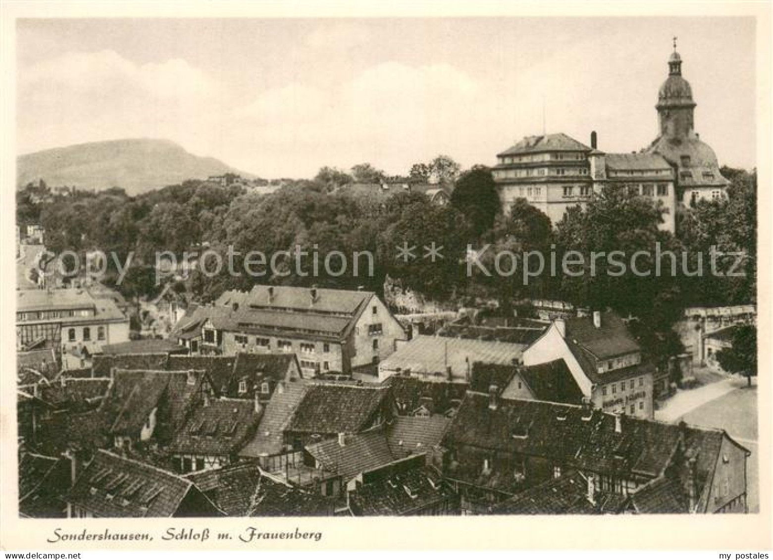 Sondershausen Thueringen Schloss mit Frauenberg