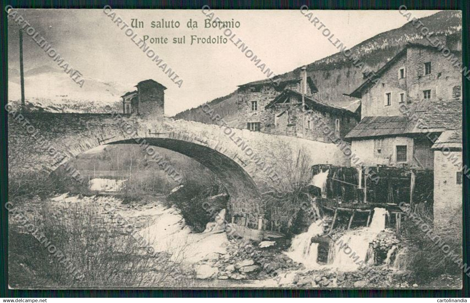 Sondrio Bormio cartolina QQ7473