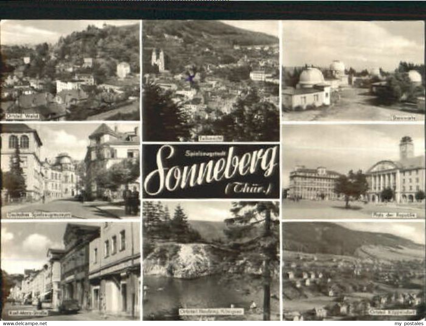 Sonneberg Thueringen Sonneberg See Platz Warte x 1965