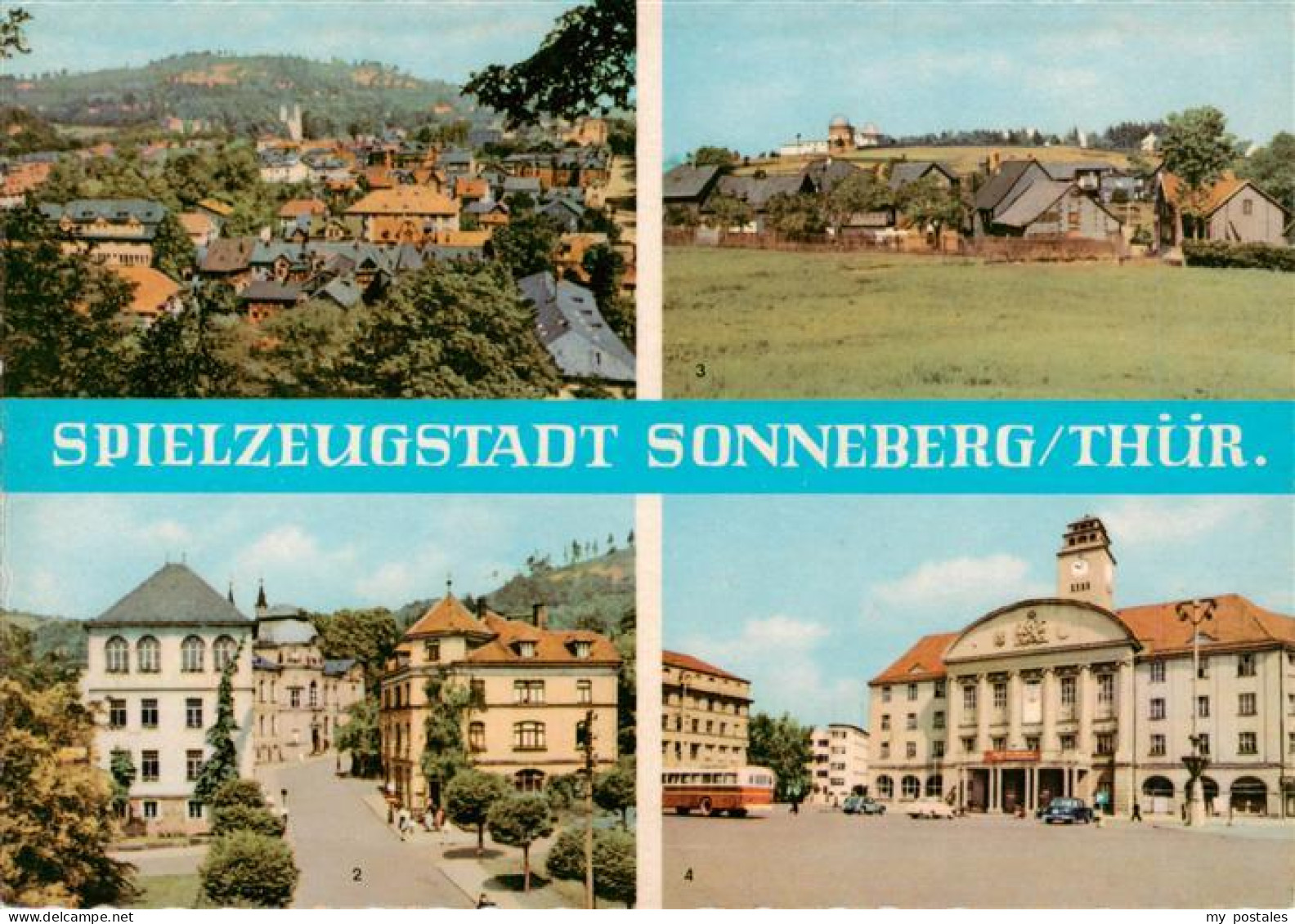 Sonneberg  Thueringen Sonneberg Spielzeugstadt Stadtansicht Beethovenstrasse Spi