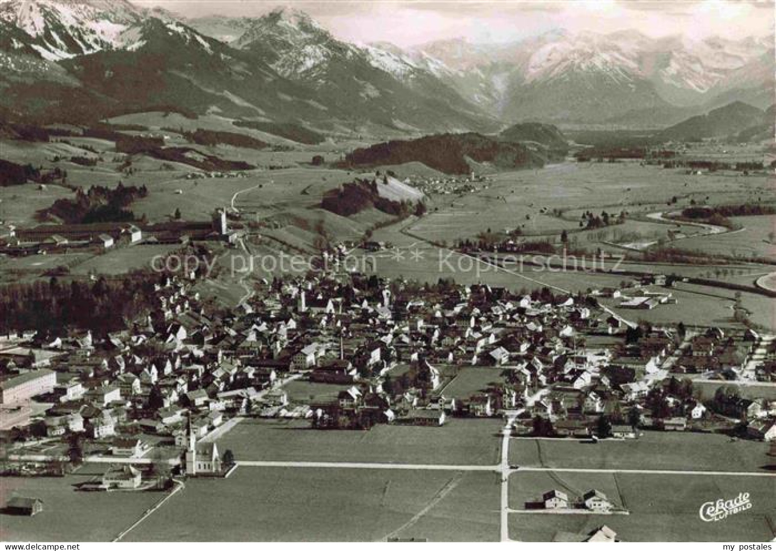 Sonthofen  Oberallgaeu Fliegeraufnahme