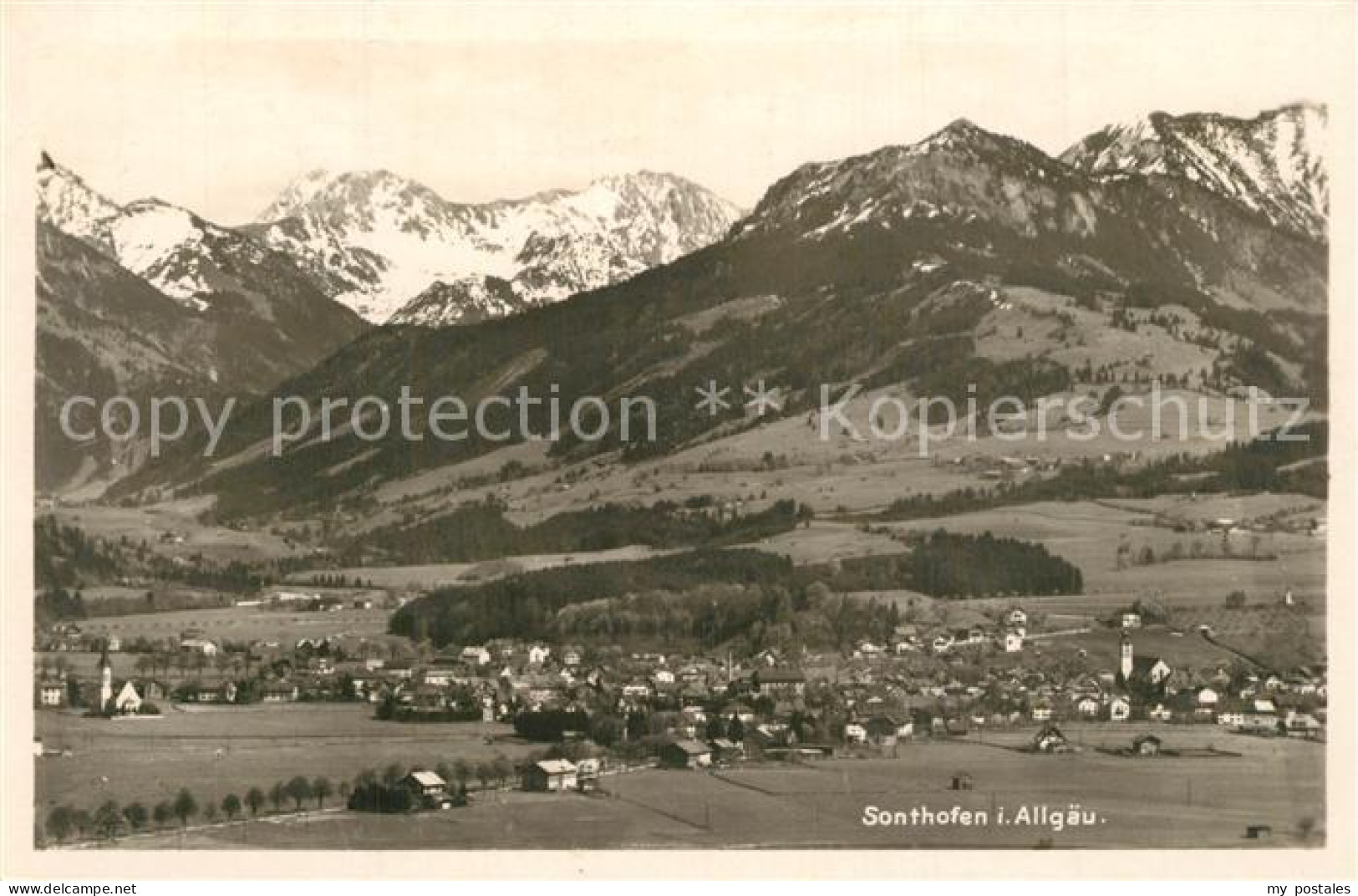 Sonthofen Oberallgaeu Panorama