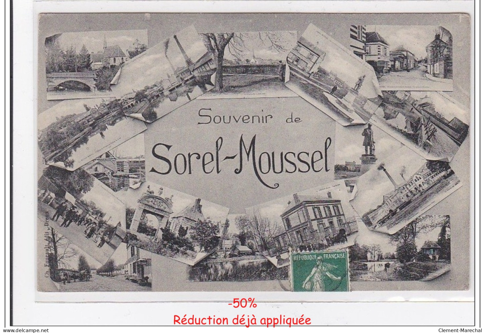 SOREL-MOUSSEL : souvenir de sorel-moussel - tres bon etat