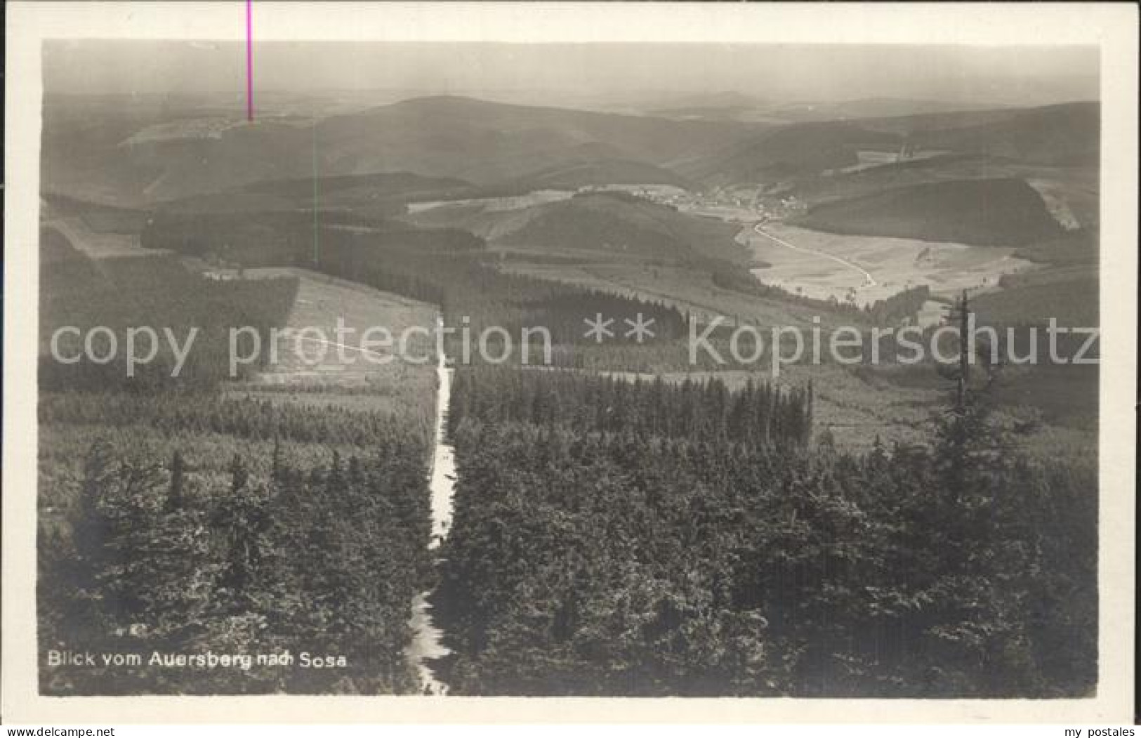 Sosa Erzgebirge Blick vom Auersberg