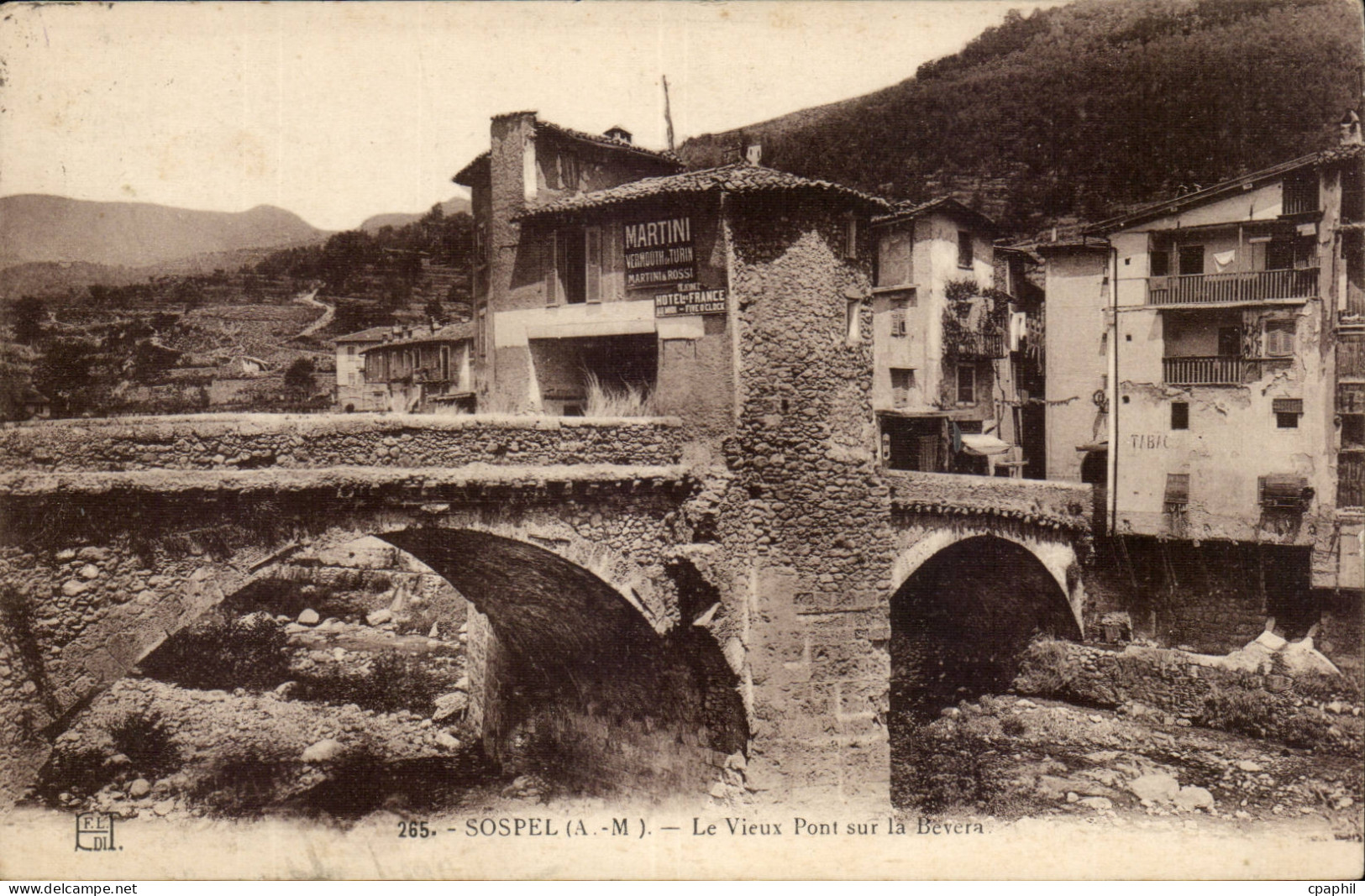 Sospel - Le Vieux Pont - CPA